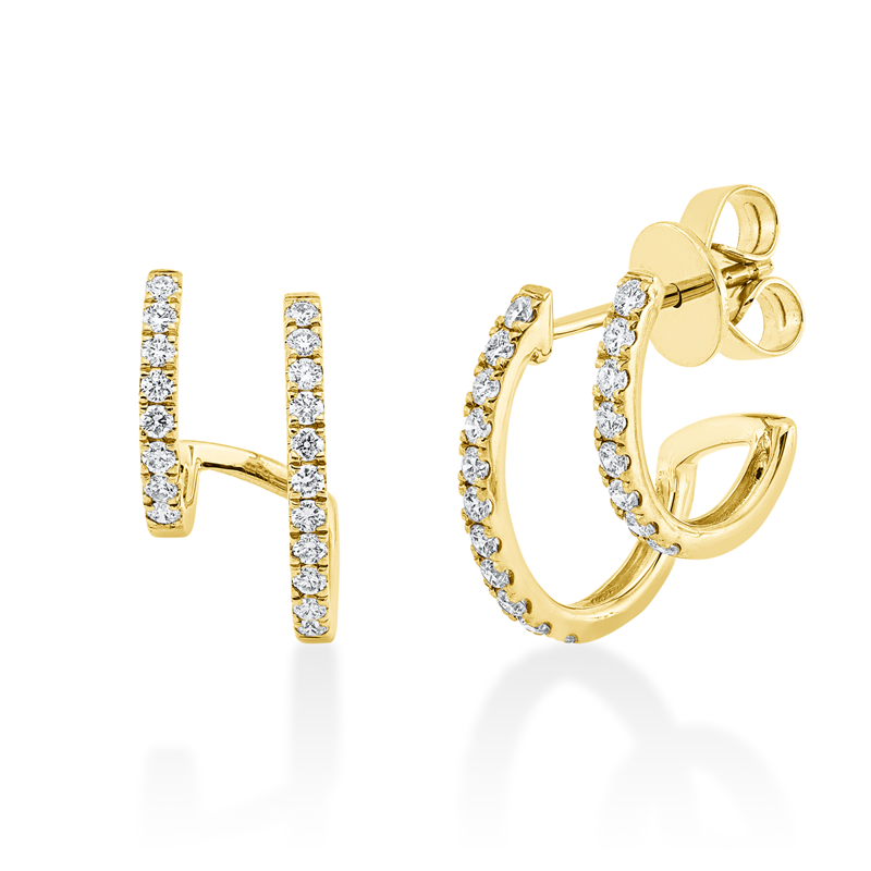 Modern Woman Ohrstecker Gelbgold 18kt 0,51ct
