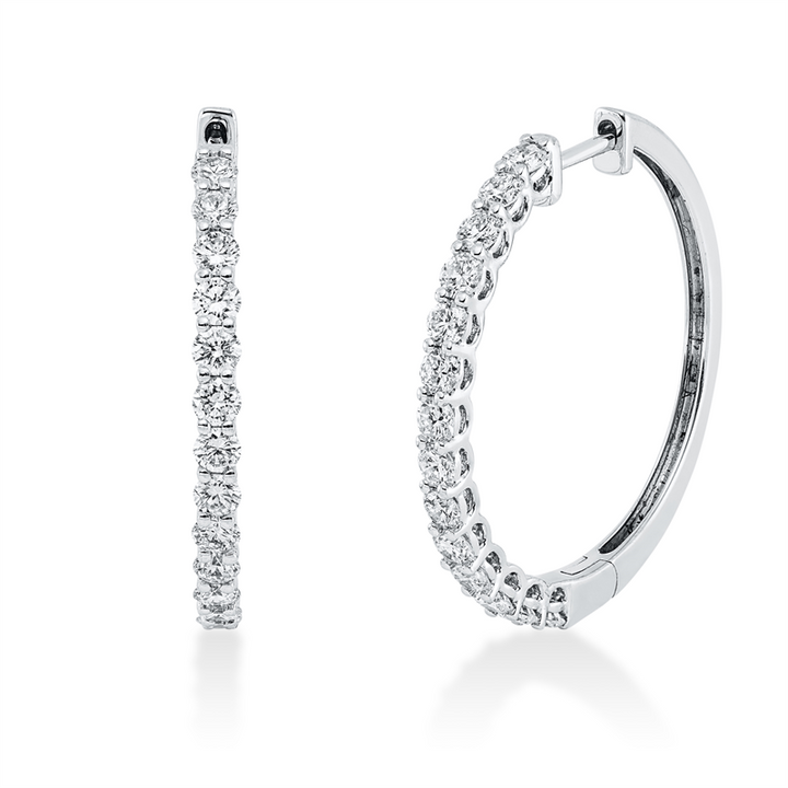 Modern Woman Creolen Weißgold 18kt Ref-2S705