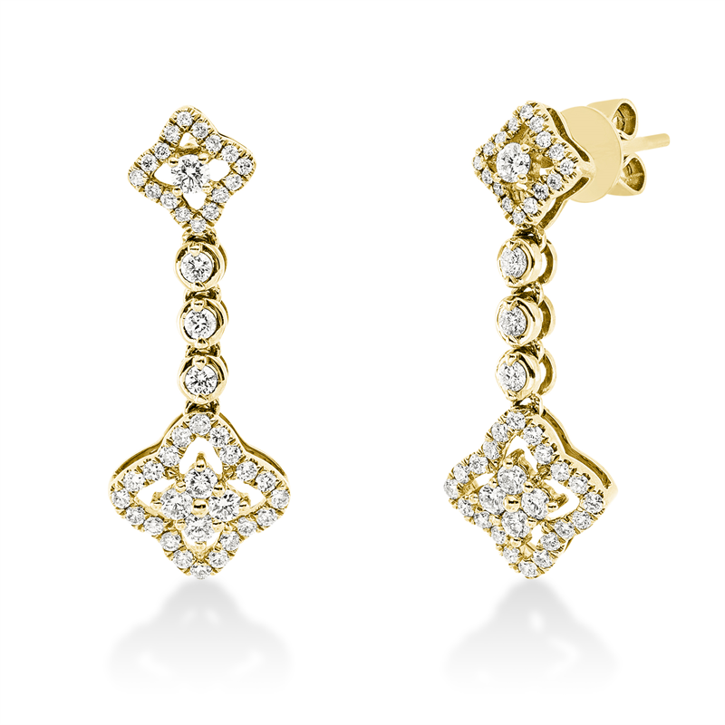 Modern Woman Ohrschmuck Gelbgold 18kt 0,59ct