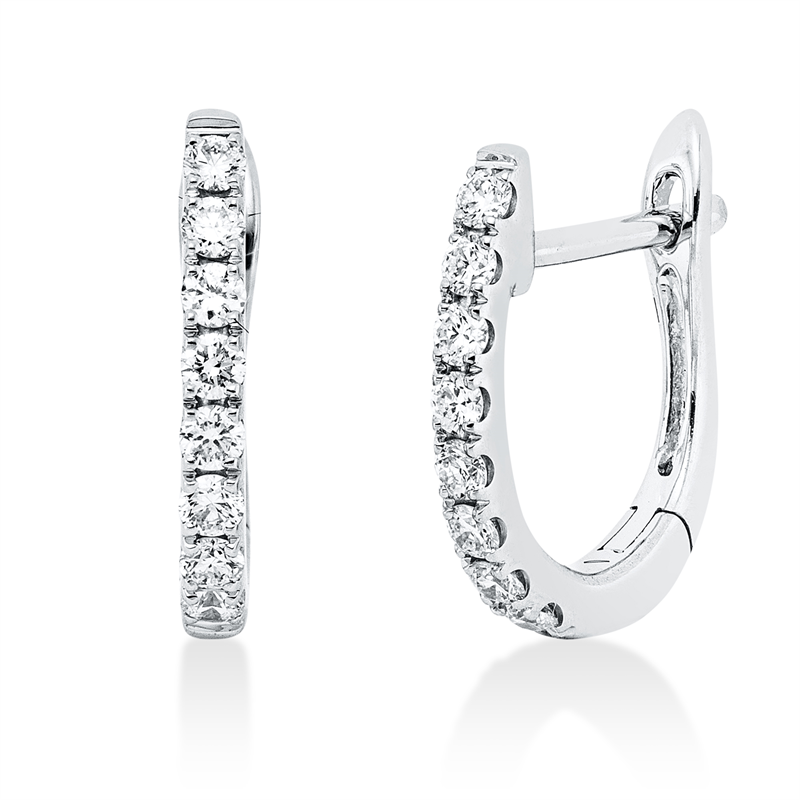 Modern Woman Creolen Weißgold 18kt 0,25ct