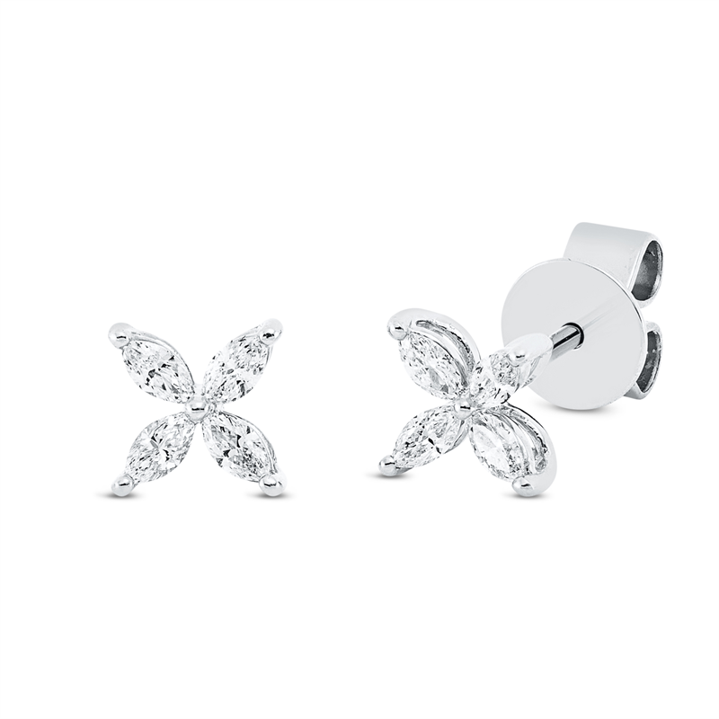 Modern Woman Ohrstecker Weißgold 18kt 0,2ct