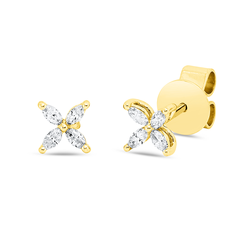 Modern Woman Ohrstecker Weißgold 18kt 0,17ct