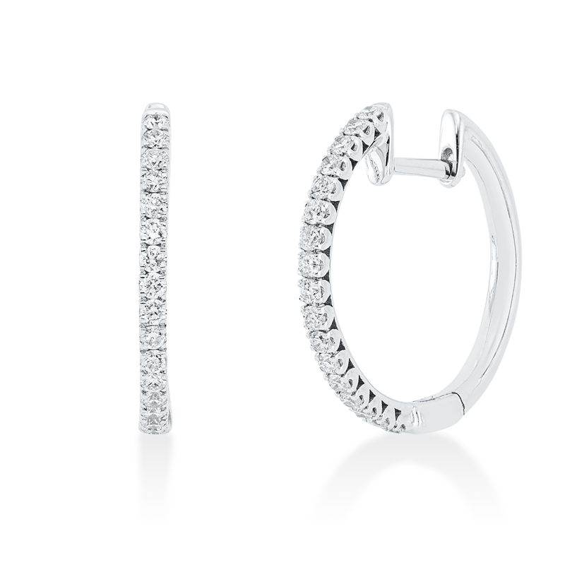 Modern Woman Creolen Weißgold 18kt 0,39ct