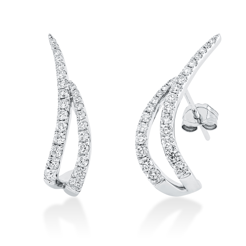 Modern Woman Ohrstecker Weißgold 18kt 0,58ct