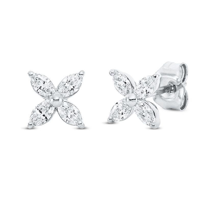 Modern Woman Ohrstecker Weißgold 18kt 0,4ct
