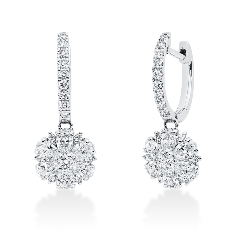 Illusion Classic Ohrschmuck Weißgold 18kt Ref-2S830