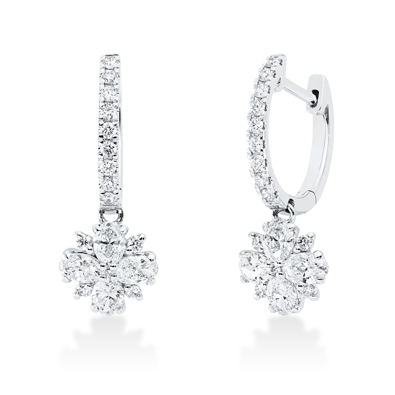 Illusion Classic Ohrschmuck Weißgold 18kt 1,04ct