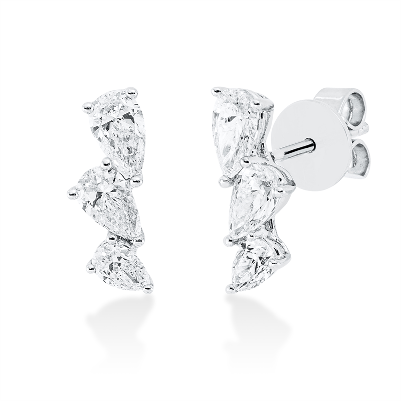 Modern Woman Ohrstecker Weißgold 18kt 0,97ct