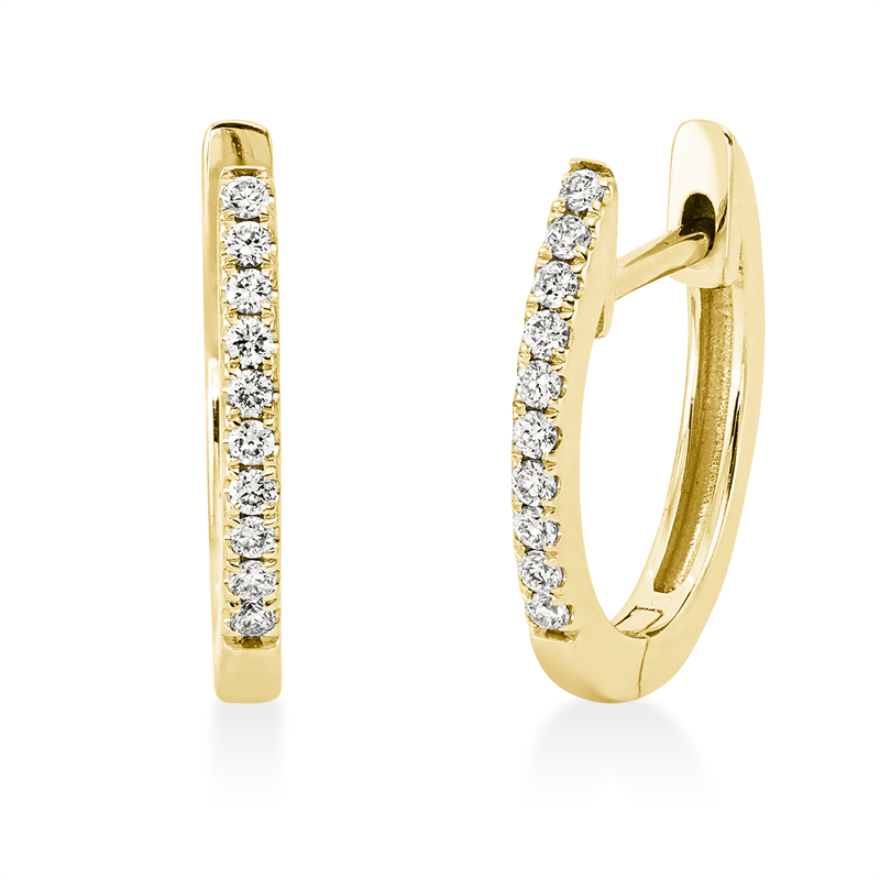 Modern Woman Creolen Weißgold 18kt 0,09ct