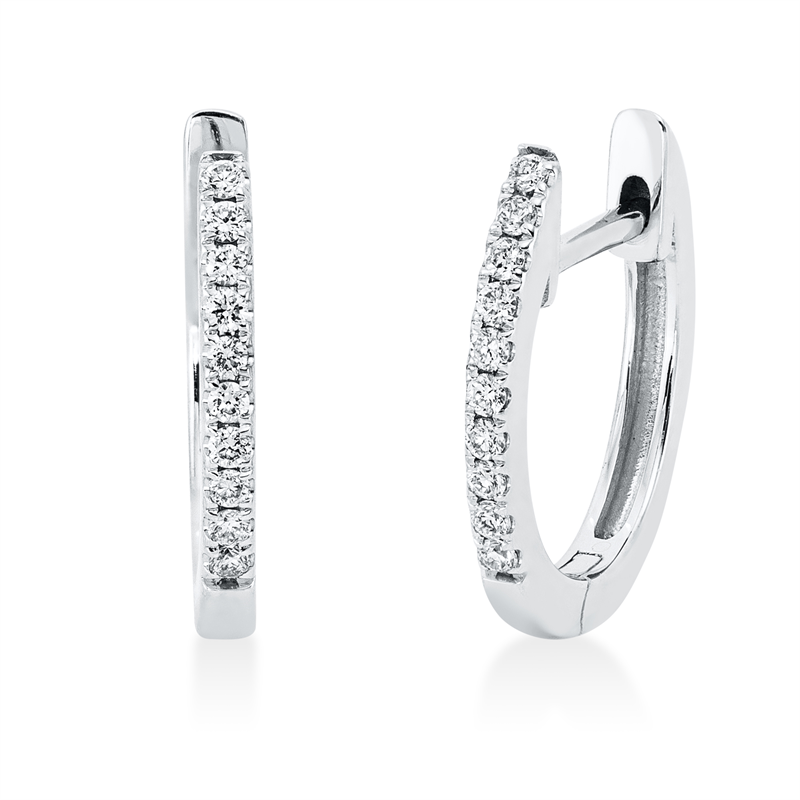Modern Woman Creolen Weißgold 18kt 0,09ct