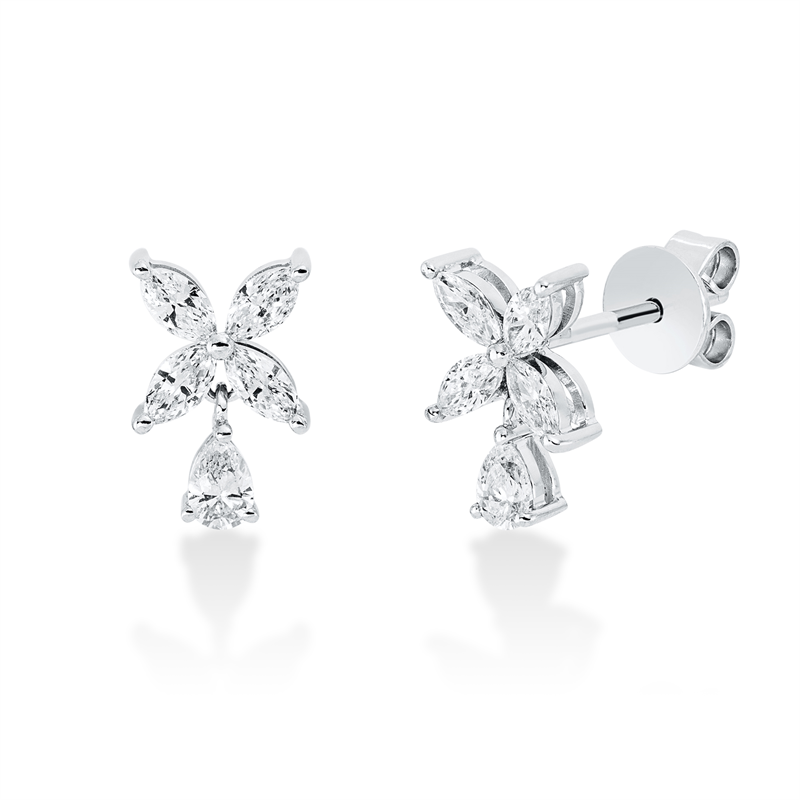 Modern Woman Ohrstecker Weißgold 18kt 0,47ct