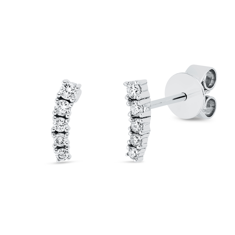 Modern Woman Ohrstecker Weißgold 18kt 0,16ct