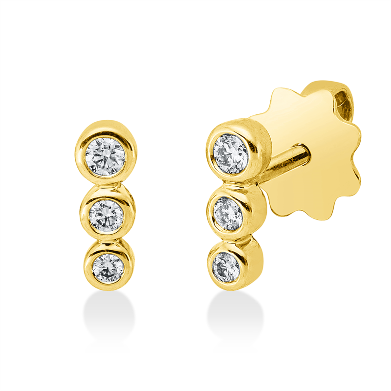 Modern Woman Ohrstecker Weißgold 18kt 0,13ct