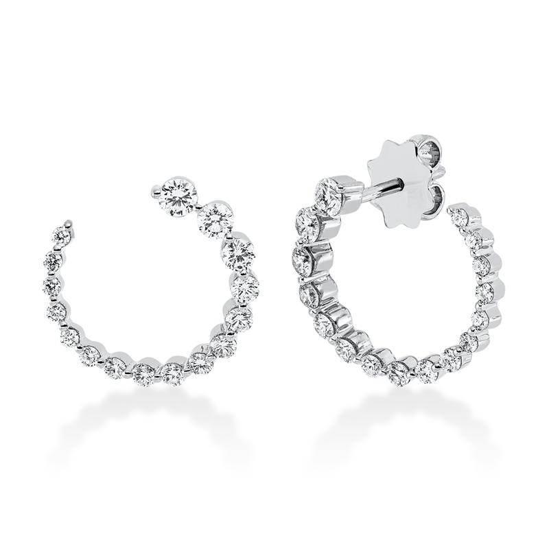 Modern Woman Ohrstecker Weißgold 18kt 0,8ct