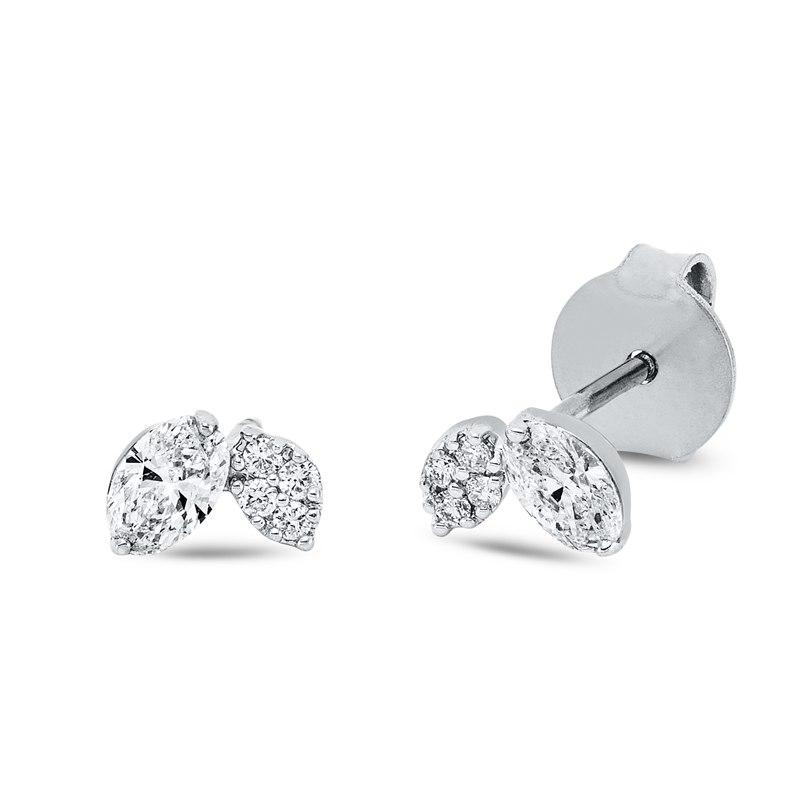 Modern Woman Ohrstecker Weißgold 18kt 0,36ct