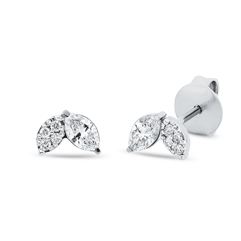 Modern Woman Ohrstecker Weißgold 18kt 0,34ct