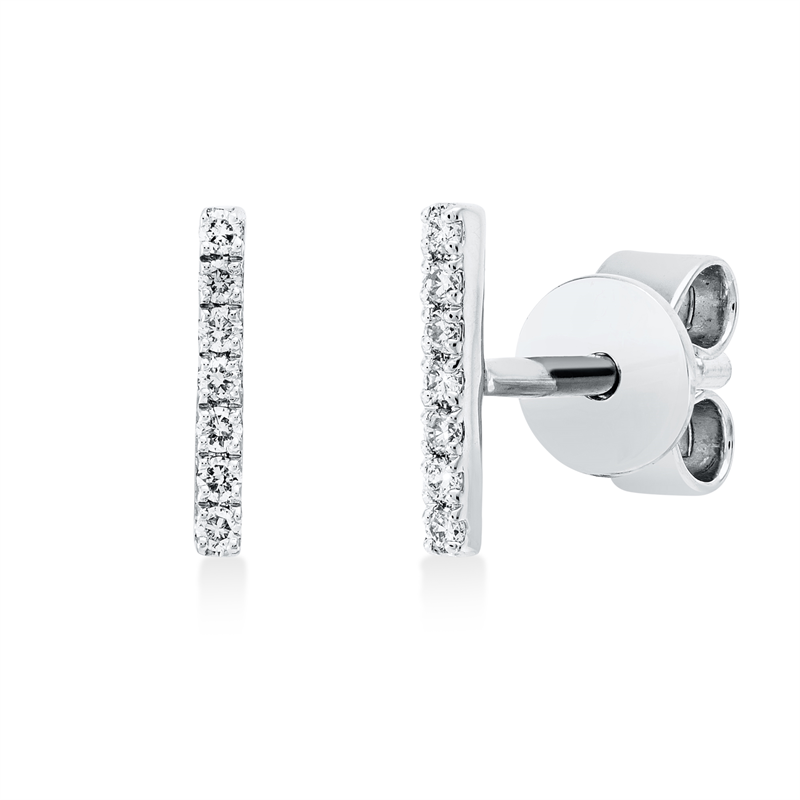 Modern Woman Ohrstecker Weißgold 18kt 0,05ct