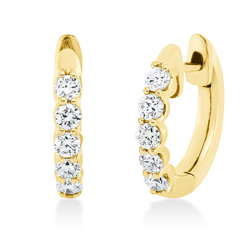 Modern Woman Creolen Gelbgold 18kt 0,55ct