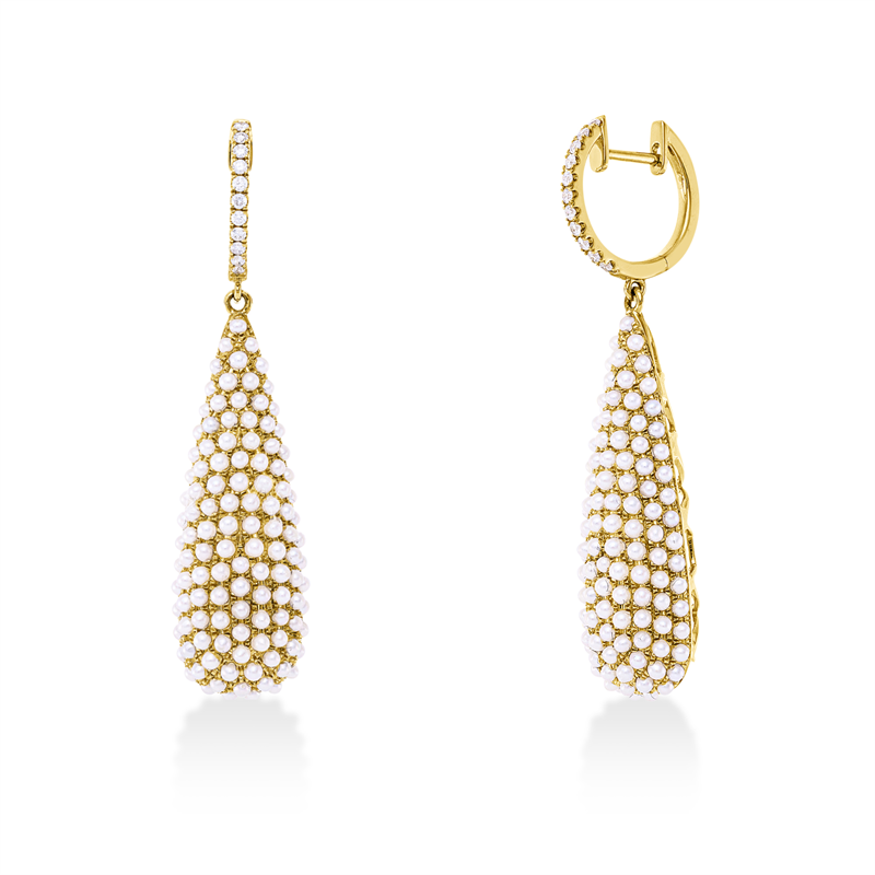 Perle Ohrschmuck Gelbgold 18kt Ref-2T296