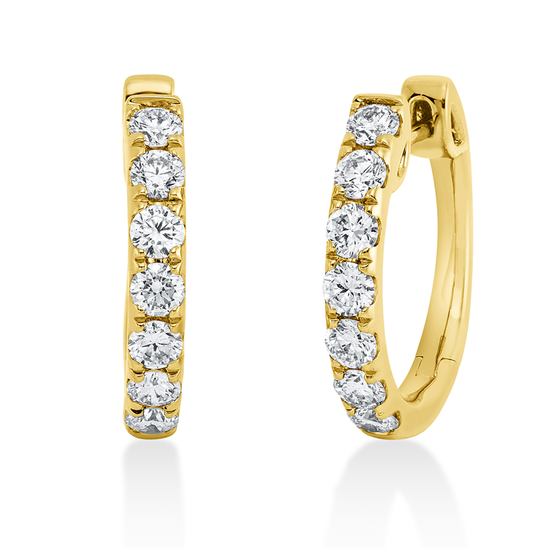 Modern Woman Creolen Gelbgold 18kt 1,14ct
