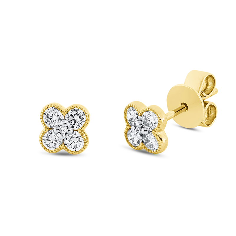 Illusion Classic Ohrstecker Weißgold 18kt 0,35ct