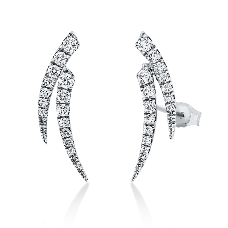 Modern Woman Ohrstecker Weißgold 18kt 0,43ct