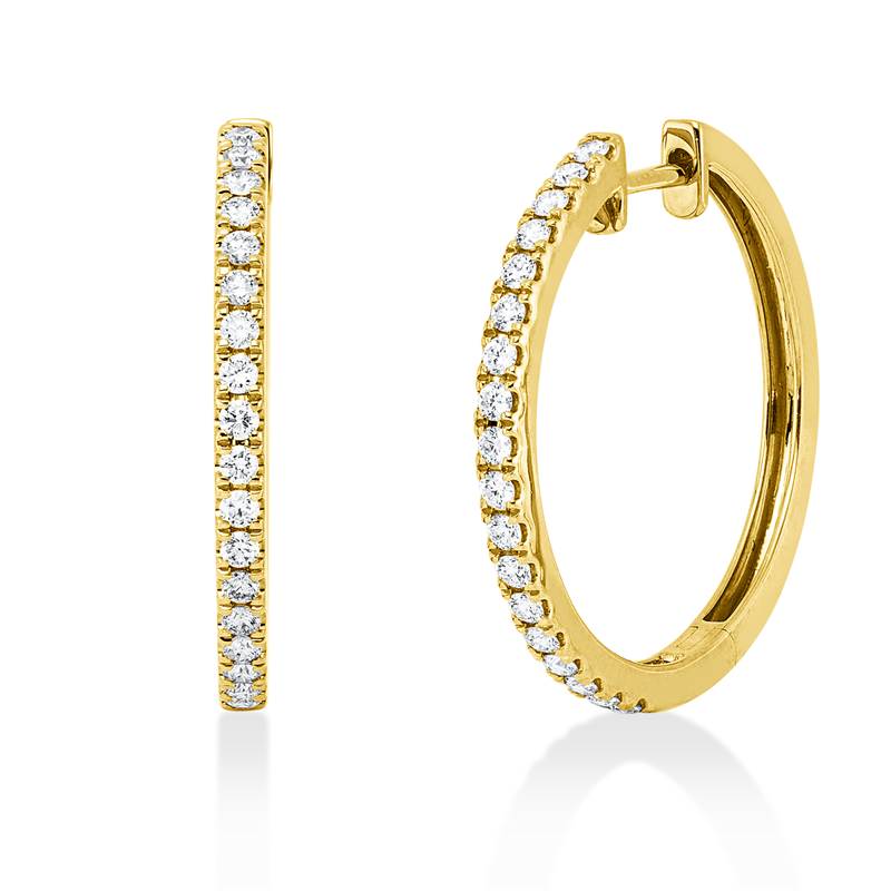 Modern Woman Creolen Weißgold 18kt 0,58ct