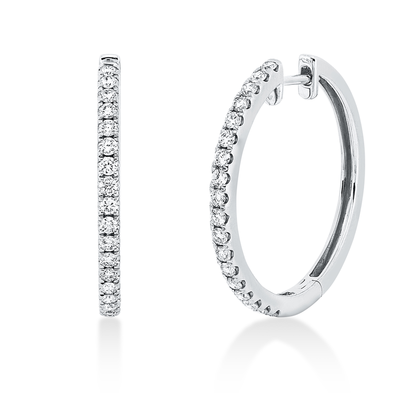 Modern Woman Creolen Weißgold 18kt 0,58ct
