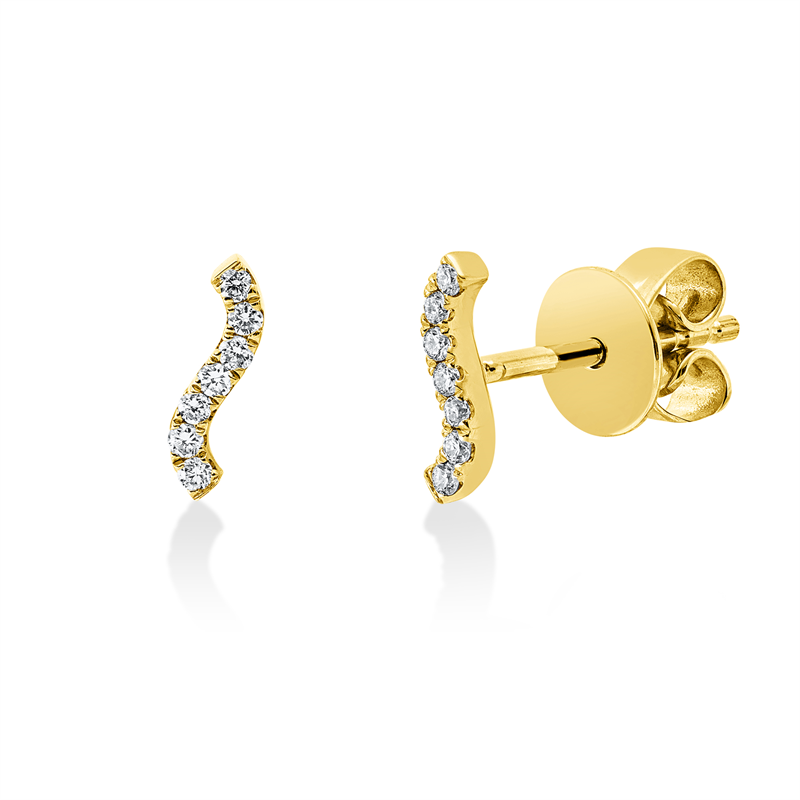 Modern Woman Ohrstecker Weißgold 18kt 0,05ct
