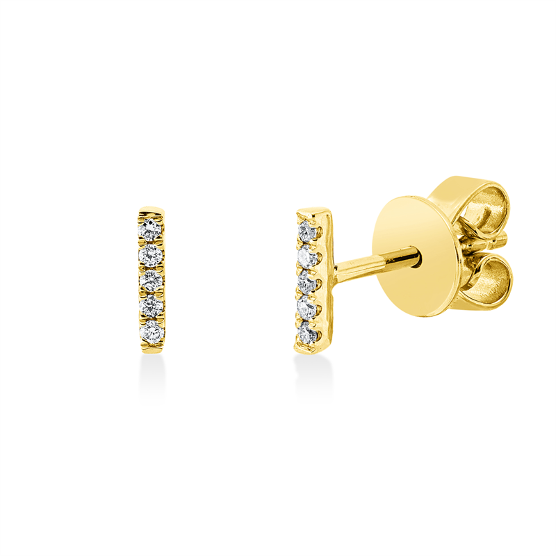 Modern Woman Ohrstecker Weißgold 18kt 0,03ct