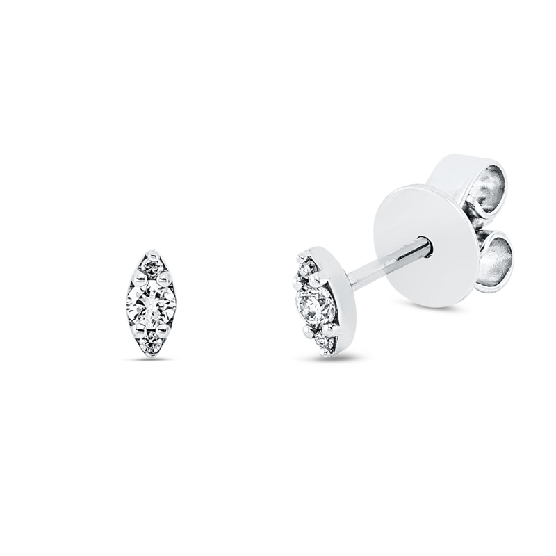 Modern Woman Ohrstecker Weißgold 18kt 0,07ct