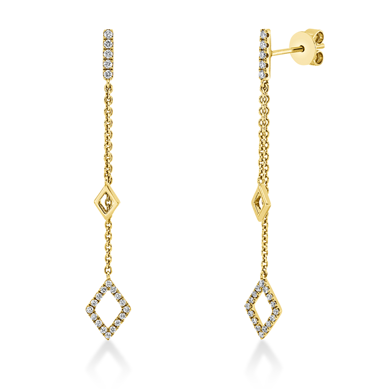 Modern Woman Ohrschmuck Gelbgold 18kt 0,21ct