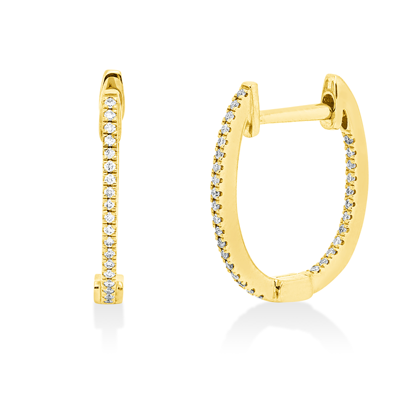 Modern Woman Creolen Weißgold 18kt 0,09ct