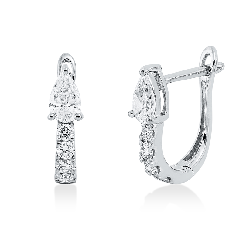 Modern Woman Creolen Weißgold 18kt 0,62ct