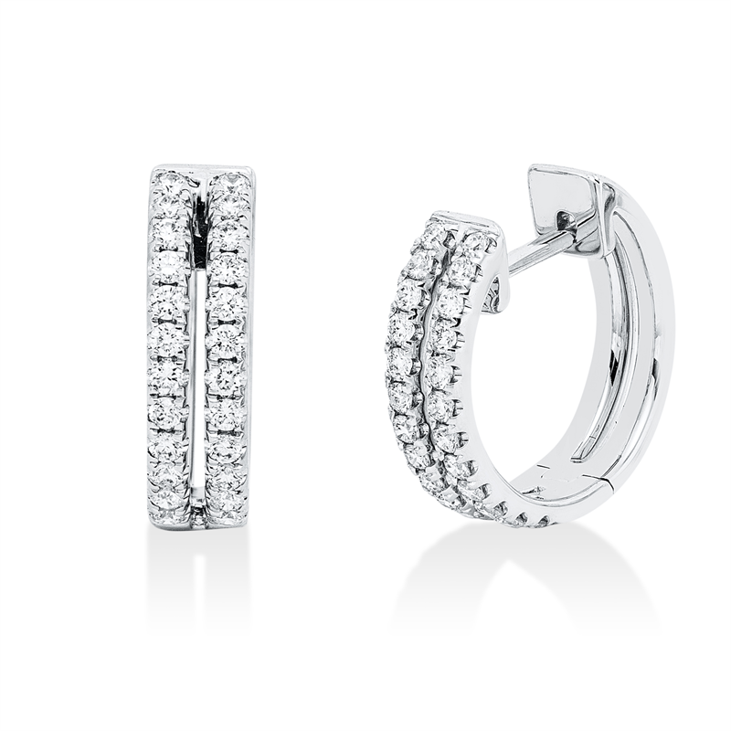 Modern Woman Creolen Weißgold 18kt 0,5ct