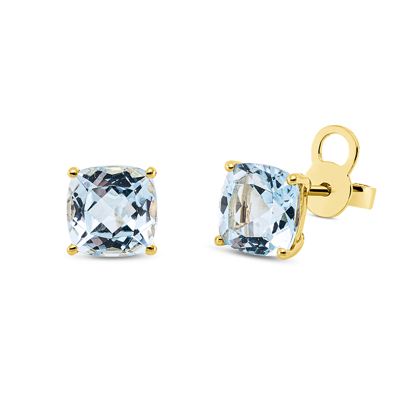 Farbstein Fashion Ohrstecker Gelbgold 18kt