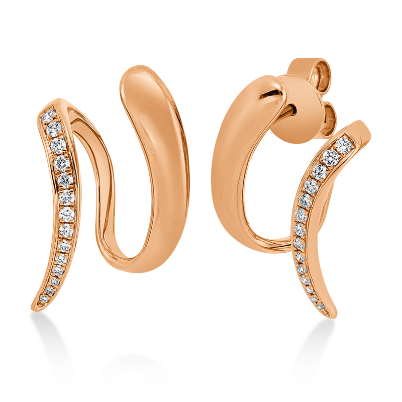 Modern Woman Ohrstecker Weißgold 18kt 0,18ct