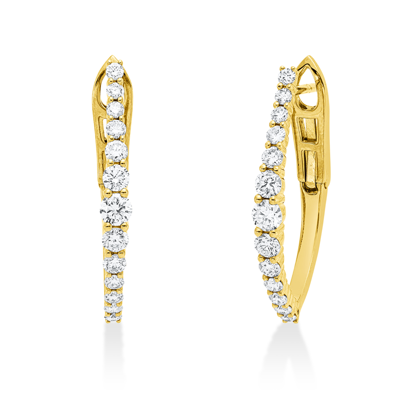 Modern Woman Creolen Gelbgold 18kt 1ct