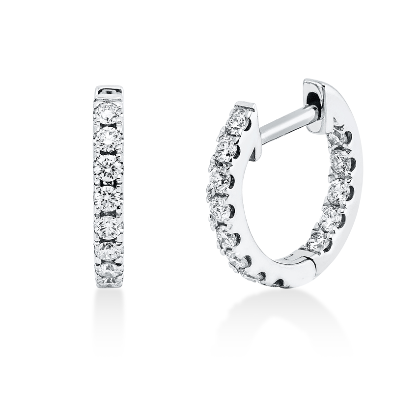 Modern Woman Creolen Weißgold 18kt 0,37ct