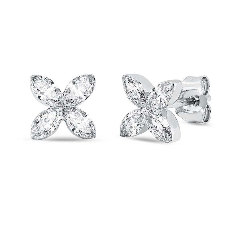 Modern Woman Ohrstecker Weißgold 18kt 0,94ct