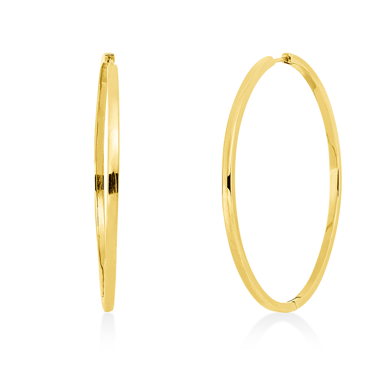 Plain Creolen Gelbgold 14kt Ref-2U285