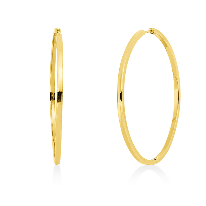 Plain Creolen Gelbgold 14kt Ref-2U285