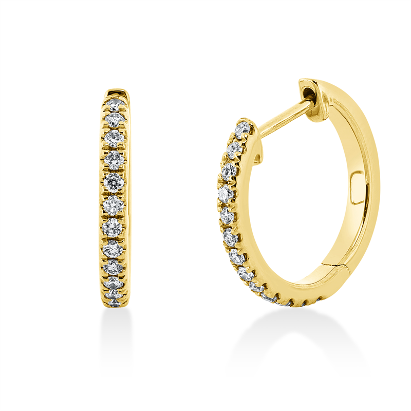 Modern Woman Creolen Gelbgold 18kt 0,21ct