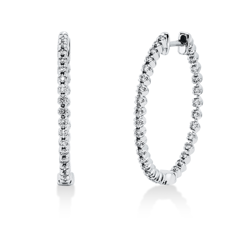 Modern Woman Creolen Weißgold 18kt Ref-2U523