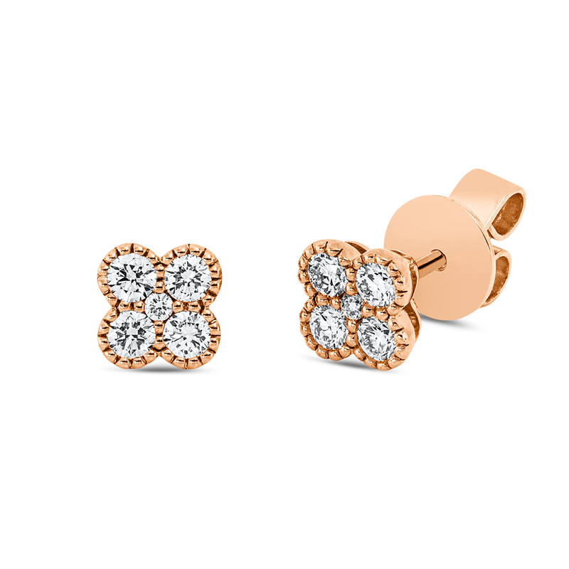 Illusion Classic Ohrstecker Weißgold 18kt 0,31ct