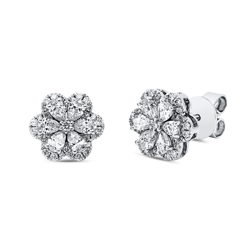Modern Woman Ohrstecker Weißgold 18kt 0,78ct
