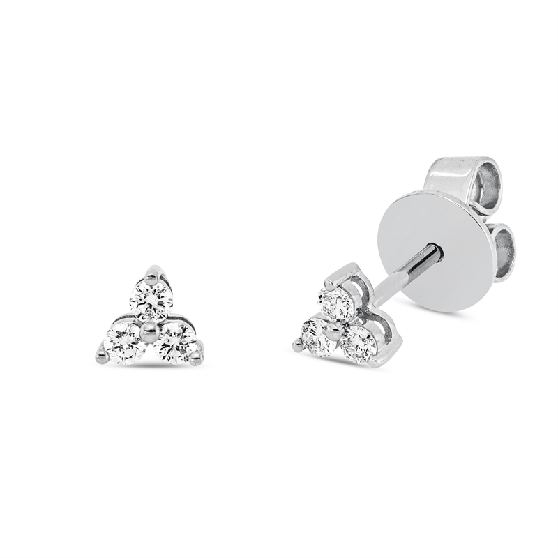 Modern Woman Ohrstecker Weißgold 18kt 0,12ct