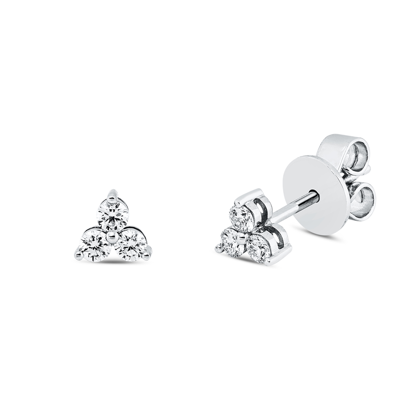 Modern Woman Ohrstecker Weißgold 18kt 0,2ct
