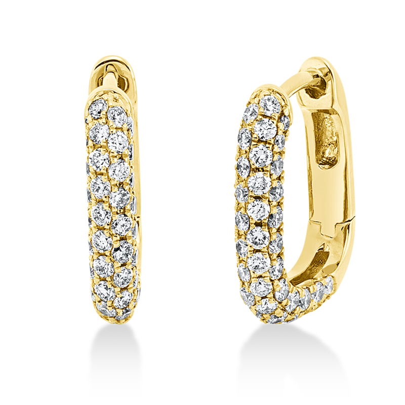 Pavé Creolen Weißgold 18kt 0,7ct