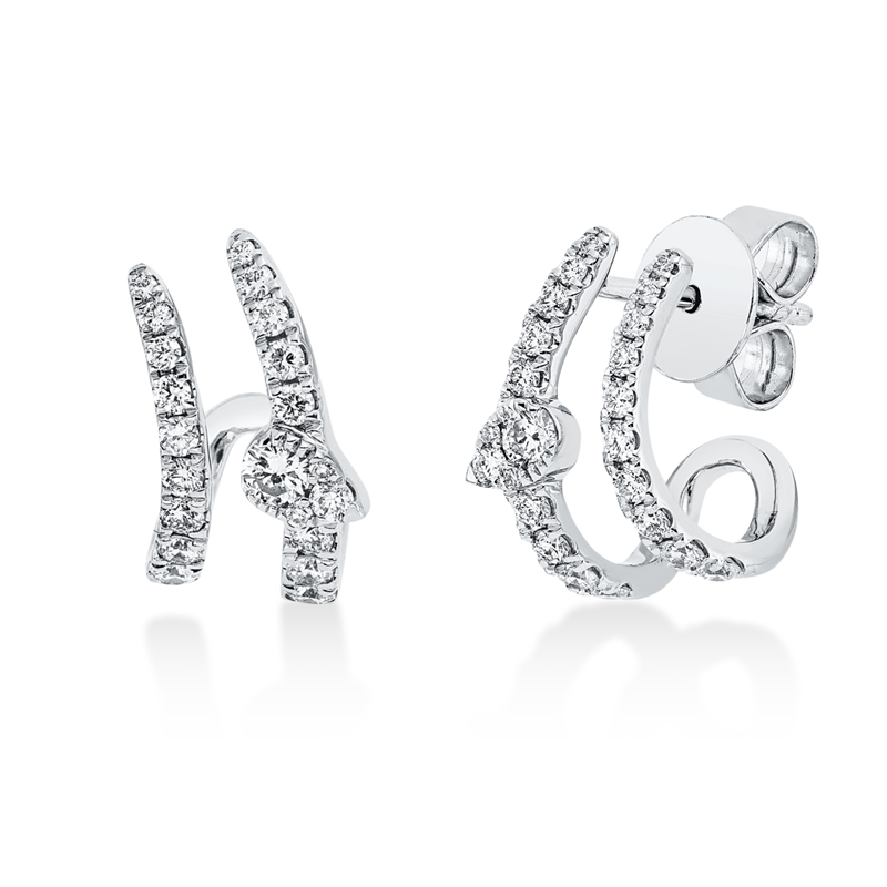 Modern Woman Ohrstecker Weißgold 18kt 0,53ct